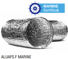 102 MM MARİNE SERTİFİKALI ALÜMİNYUM ALEV ALMAZ FLEX HORTUM