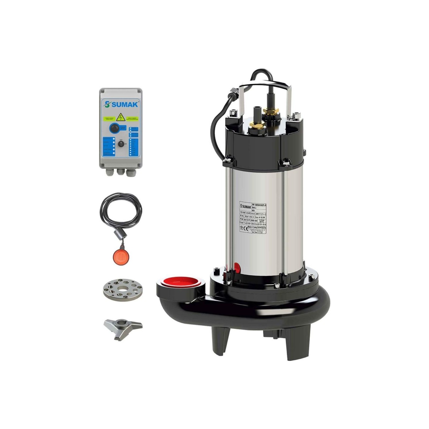 SBRT 18/2 BIÇAKLI DALGIÇ POMPA 1.8 HP